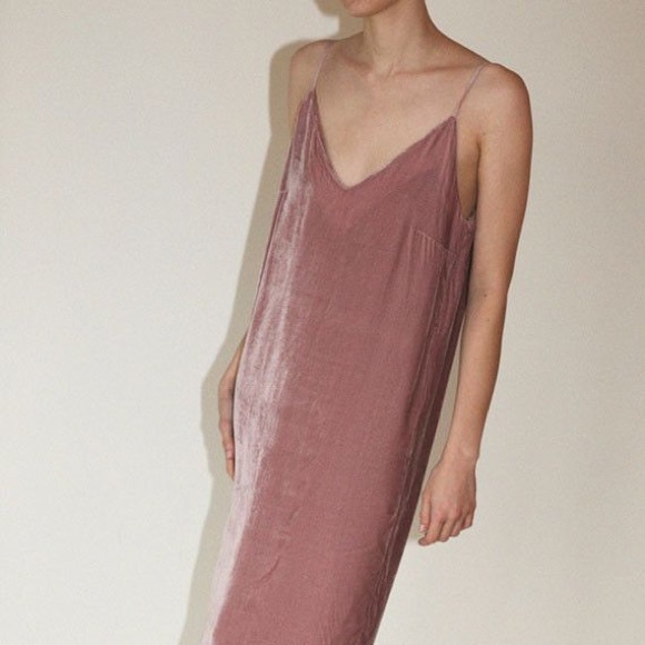 Mara Hoffman Dresses & Skirts - Mara Hoffman Velvet Mauve Georgia Slip Dre…